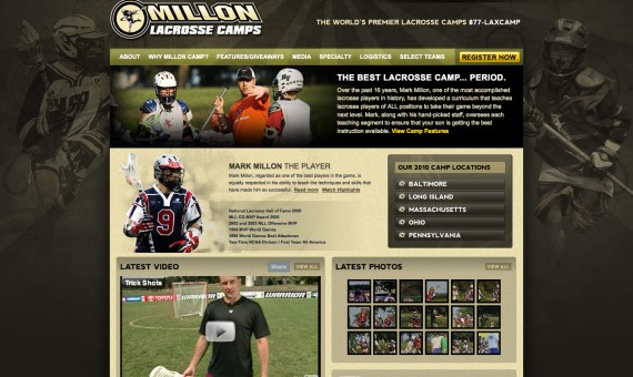 Millon Lacrosse Camps Website