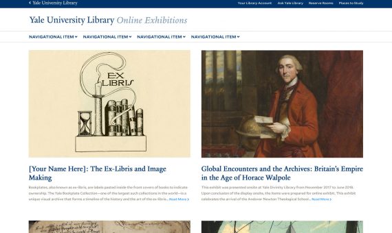 Yale Library Online Exhibits