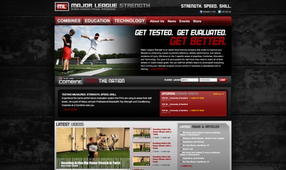 Major League Strength Website