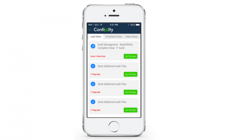 Continuity Control Platform Mobile