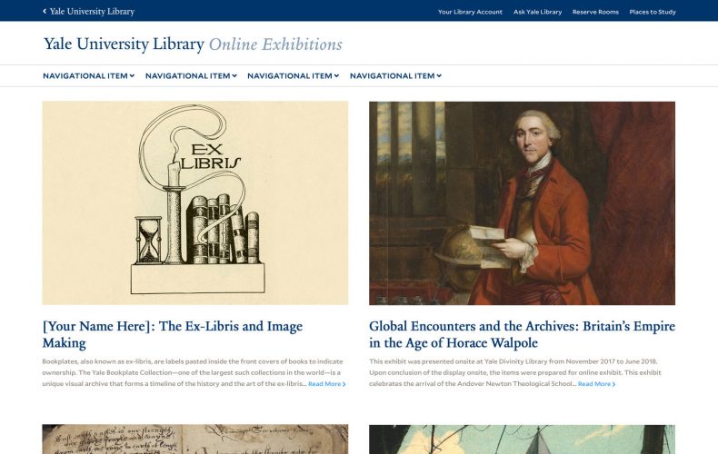 Yale Library Online Exhibits